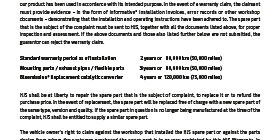 HJS Manufacturer’s Warranty Aftermarket 2020