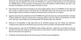 HJS · GENERAL TERMS and CONDITIONS of SALE and DELIVERY · Stat