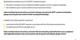 Instructions for the safe operation of HJS SCRT® systems for th